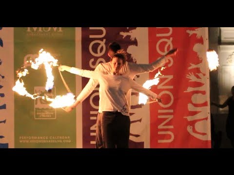 David and Sonali – Union Square Fire Dancing expo 2013