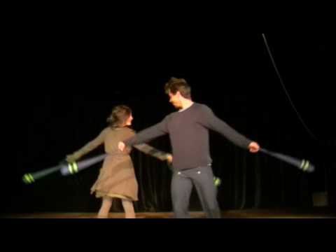 Dorothea & Cyrille – Partner-poi practicing 2010